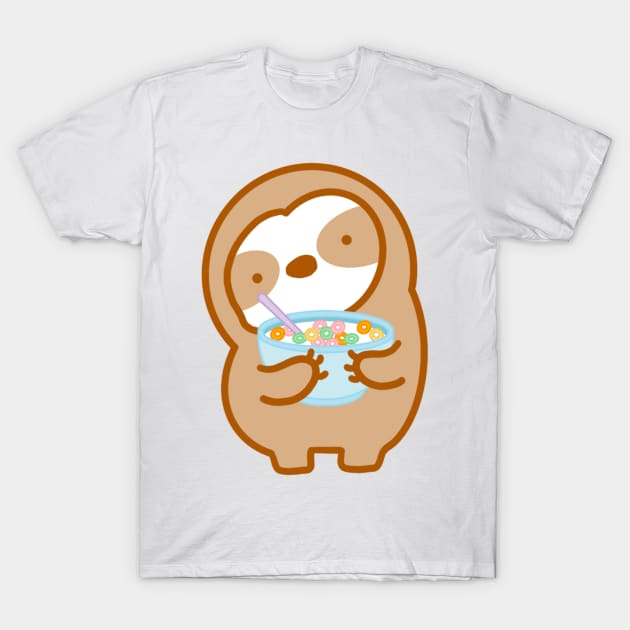 Cute Cereal Sloth T-Shirt by theslothinme